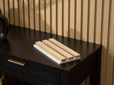 Two-Pack Oak Latte Wood Slat Wall