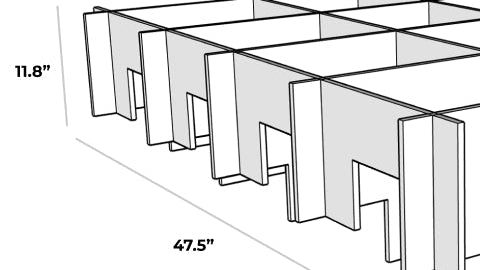 Drop 3D Cloud Baffle