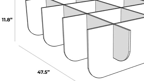 Fin 3D Cloud Baffle