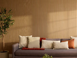 Two-Pack Oak Latte Wood Slat Wall