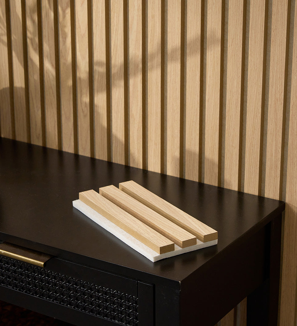Oak Latte Wood Slat Sample