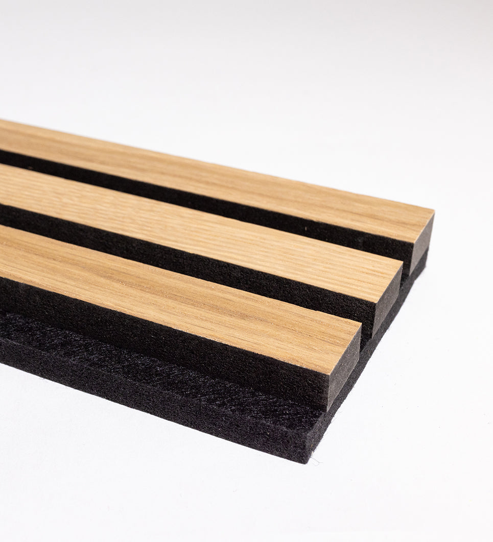 Oak Black Wood Slat Sample