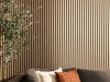 Oak Black Wood Slat Panels