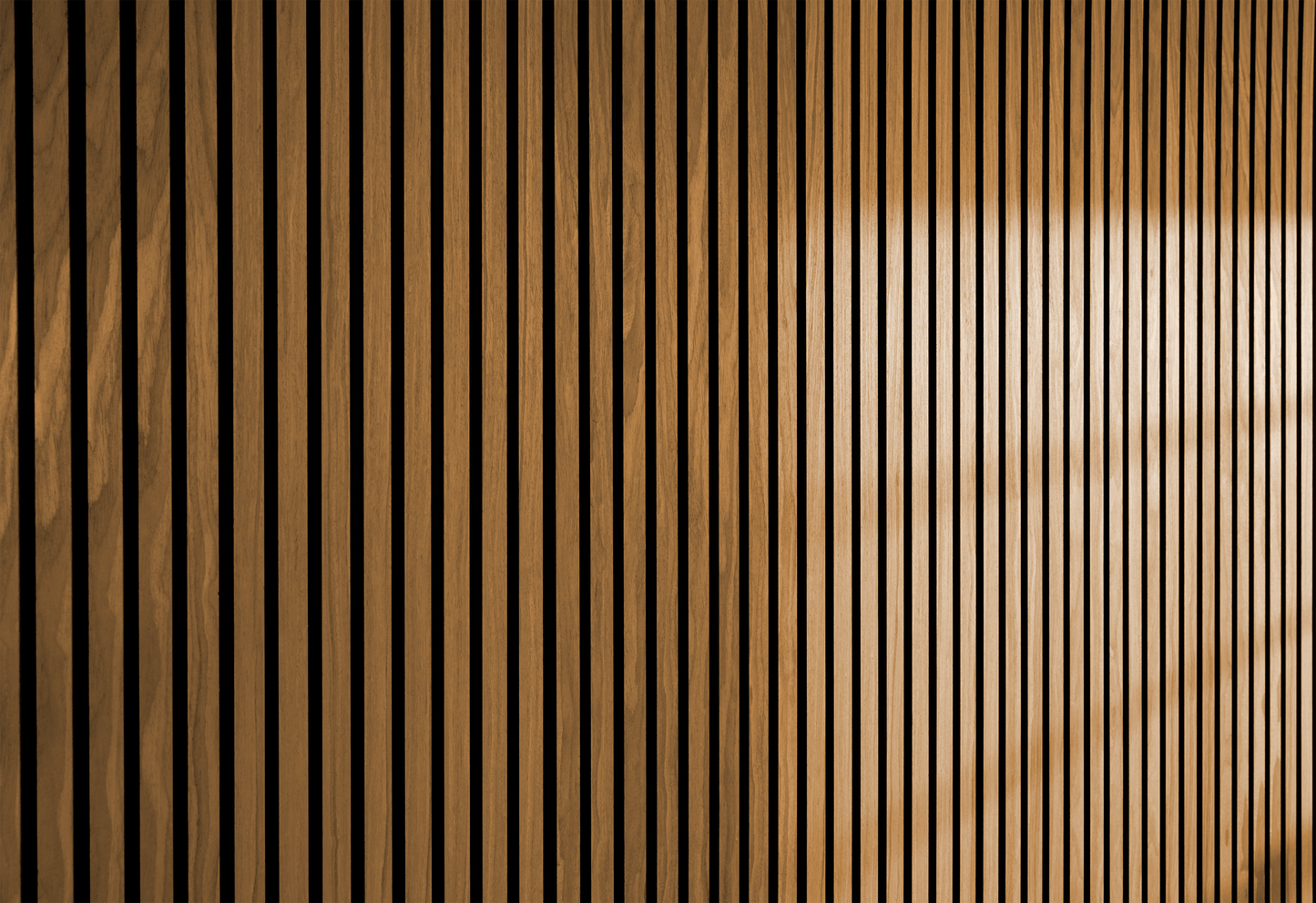 Two-Pack Teak Wood Slat Wall