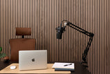 Felt Right Two-Pack Walnut Wood Slat Wall